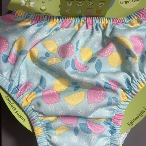 NWT I Play Infant Reusable & Absorbent Swimsuit Diaper Lemon Printed 18 Months - Picture 2 of 5